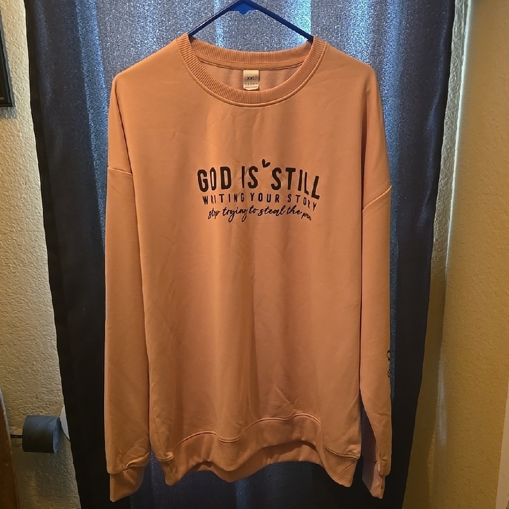 Peach Graphic Sweatshirt